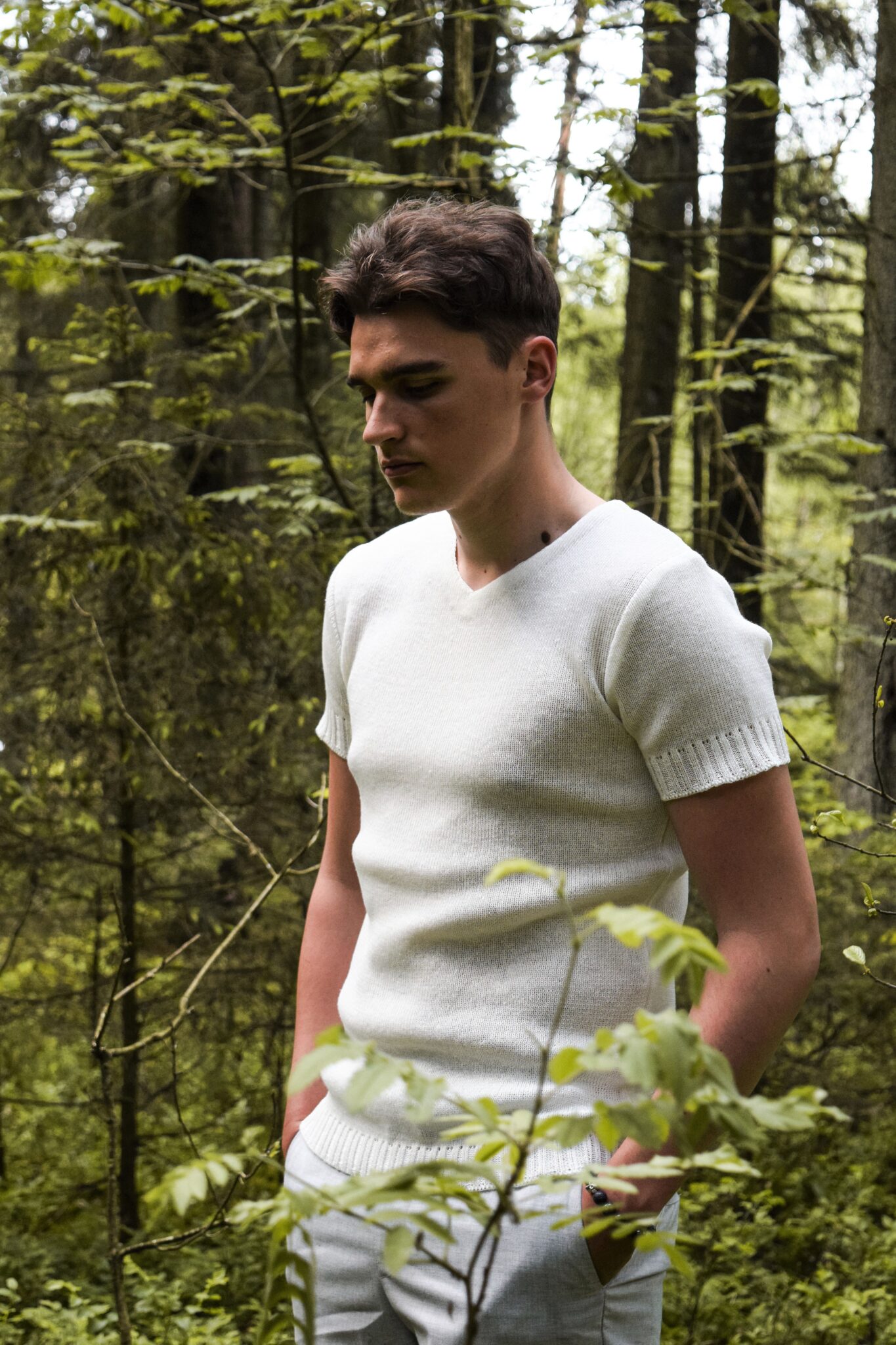 LUKAS / Linen Knit T-Shirt